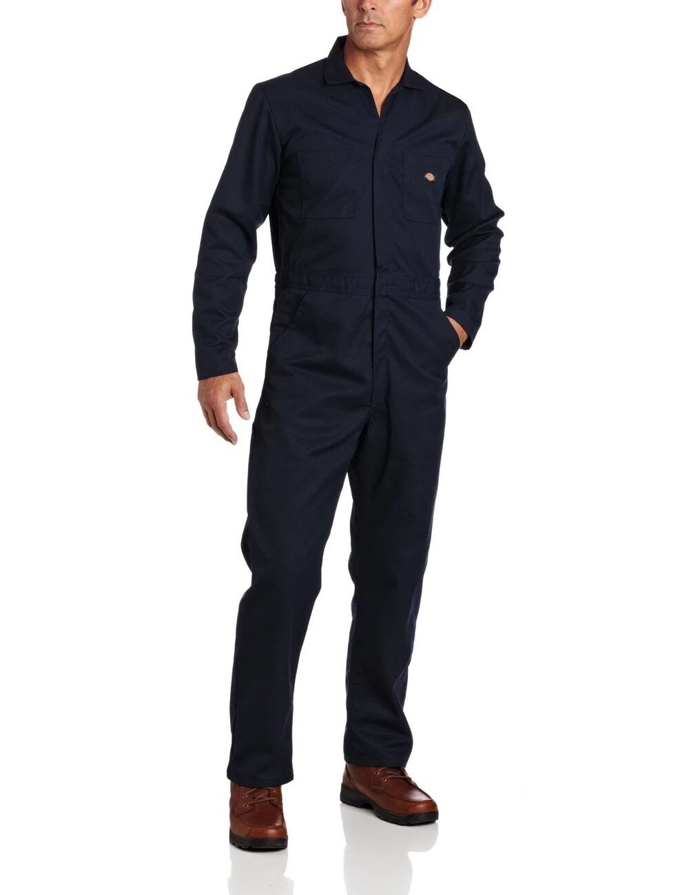 Dickies Long Sleeve Mechanic Coveralls Jumpsuit Blue Twill Men 2XL Michael Myers